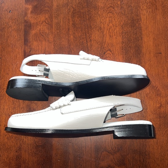 G.H. BASS ORIGINALS WOMENS WHITNEY CROC SLING BACK WEEJUNS SIZE 9.5 NEW - Picture 10 of 12